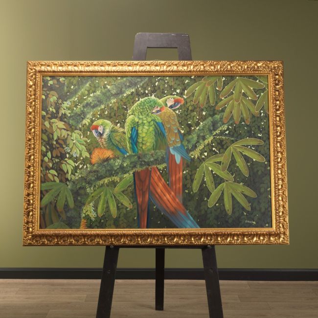 Peinture de l'Ekkachai de Macaw